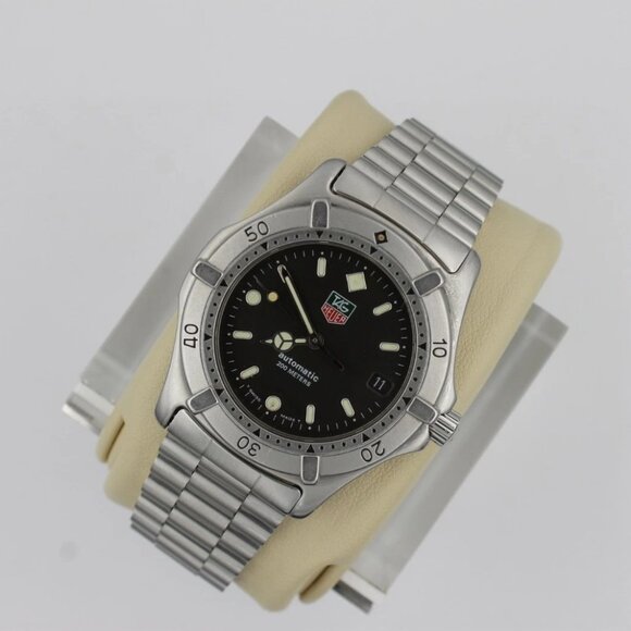 Tag Heuer 669.206 WE2110 Mens 2000 Series Automatic Watch Black Silver BA0300 - Picture 10 of 10